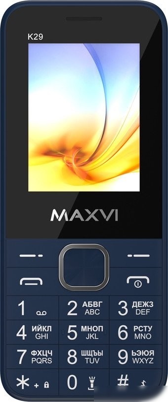 Кнопочный телефон Maxvi K29 (синий)