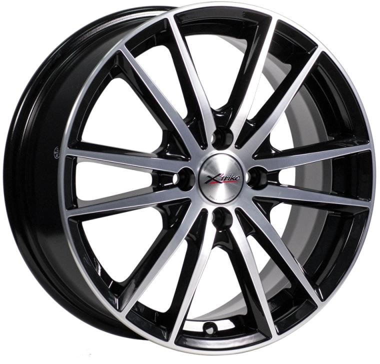 Литые диски X'trike X-129 16x6.5" 4x98мм DIA 58.5мм ET 35мм BK/FP