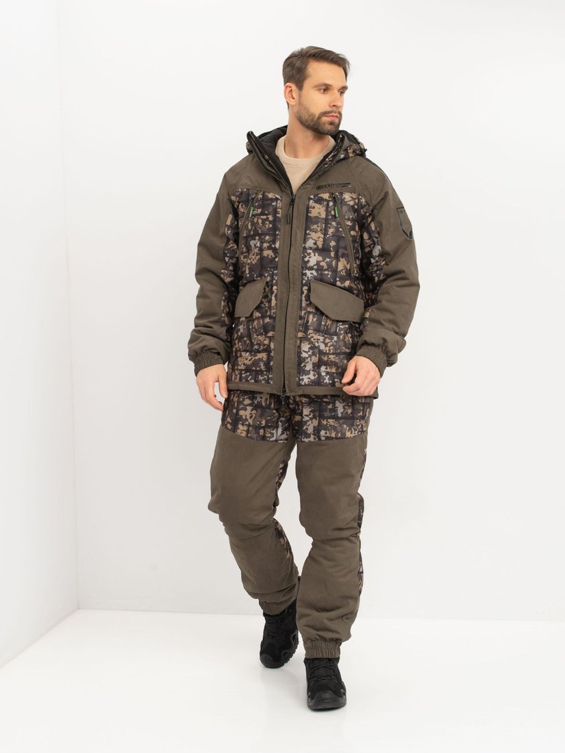 Костюм Huntsman Горка Люкс -15°C Хаки/005 Исландия/Alova (р.44-46/170-176)