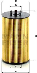 Масляный фильтр MANN-filter HU8012z