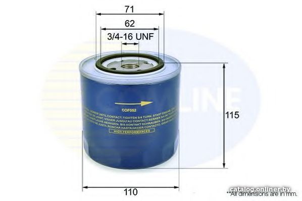 Масляный фильтр Comline EOF052 Масляный фильтр Comline EOF052