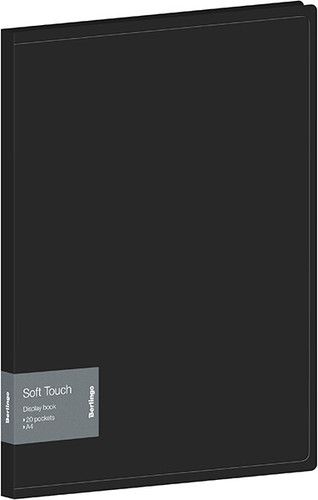 Папка для бумаг Berlingo Soft Touch DB4_20980 (черный)