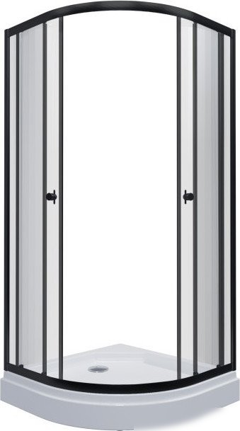 Душевой уголок Maroni Energia Nero-GLS 100x100 Щ0000063982