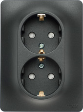 Розетка Schneider Electric Glossa GSL000726 (антрацит)