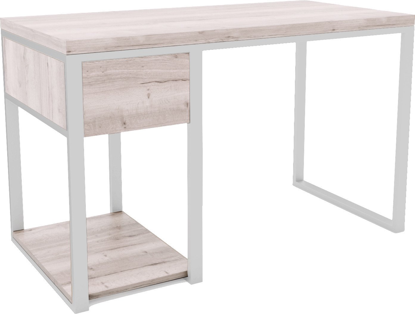 Стол Hype Mebel Дэск 110x50 (белый/древесина белая)