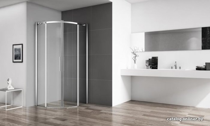 Душевой уголок BelBagno Acqua-R-2-100-C-Cr (прозрачное стекло)