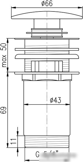 Донный клапан Slezak RAV MD0484SM