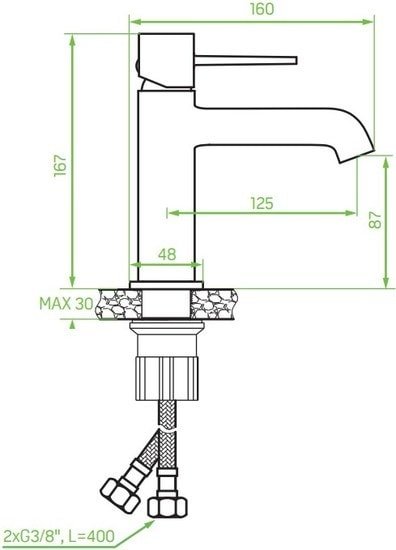 Смеситель Laveo Pola BAP G22D