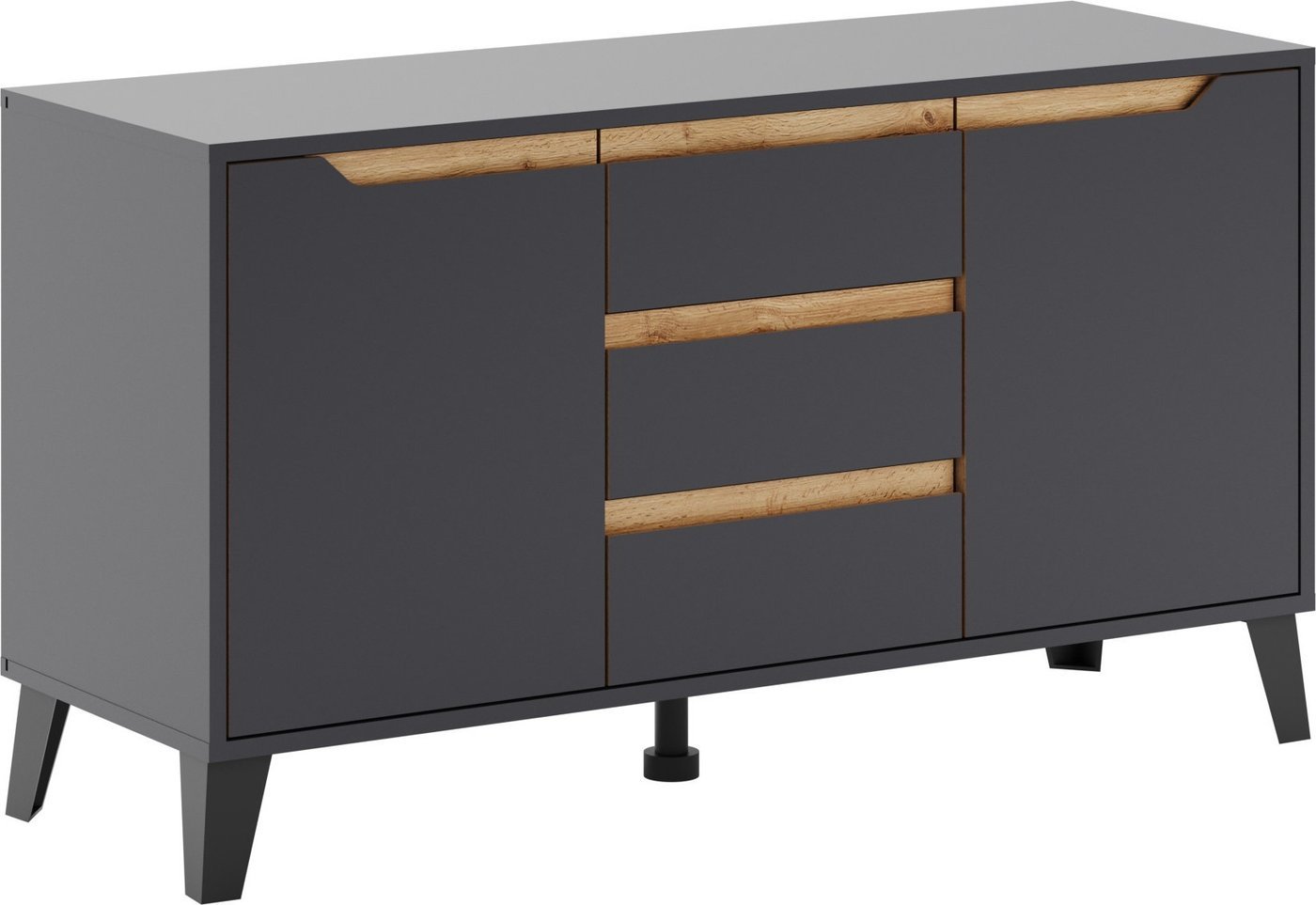Тумба ЭлиГард Eyva RTV 2D3S (графит)