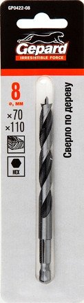 Сверло Gepard GP0422-08 Сверло Gepard GP0422-08