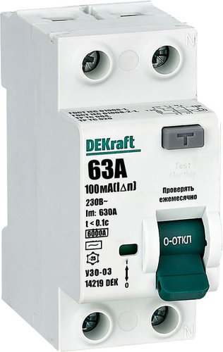 Устройство защитного отключения DEKraft 14219DEK