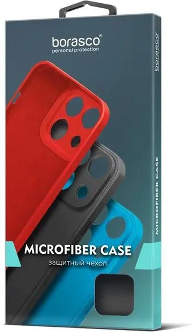Чехол для телефона BoraSCO Microfiber Case для Tecno Pova 3 70755 (черный)