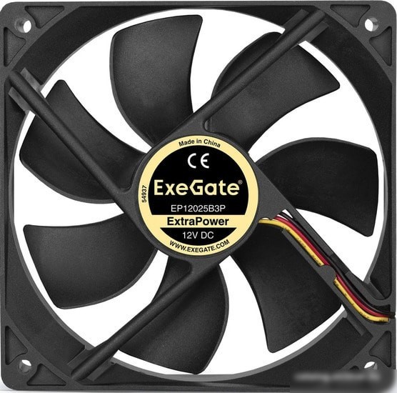 Вентилятор для корпуса ExeGate ExtraPower EP12025B3P EX283386RUS