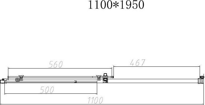 Душевая дверь Vincea Slim-N VDS-4SN110CLGM