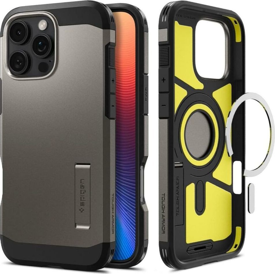 Чехол для телефона Spigen Tough Armor Mag Magsafe для iPhone 16 Pro Gunmetal
