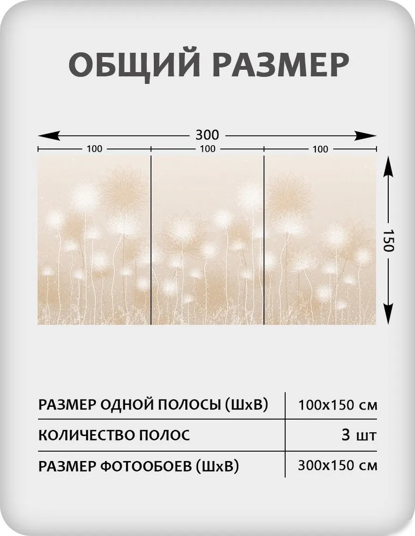 Флизелиновые обои Citydecor Невесомость 43 (300x150см)