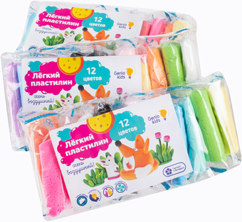 Пластилин легкий Genio Kids Легкий пластилин TA1710SP (12 цветов)