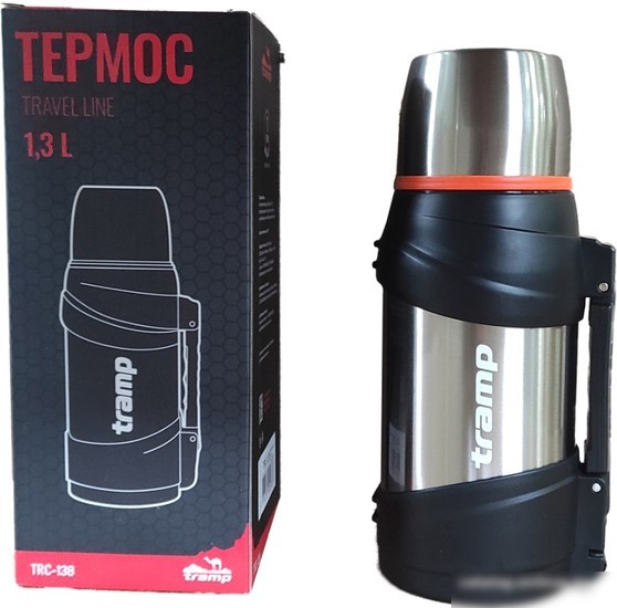 Термос TRAMP Travel Line 1.3л TRC-138м (серебристый)