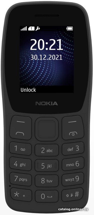 Кнопочный телефон Nokia 105 (2022) Dual SIM TA-1416 (черный, без З/У)