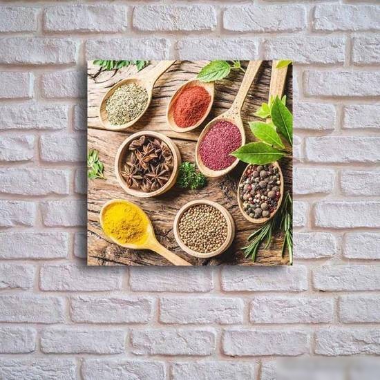 Картина на стекле Stamprint Cпеции в ложках 3 КТ011 (30x30)