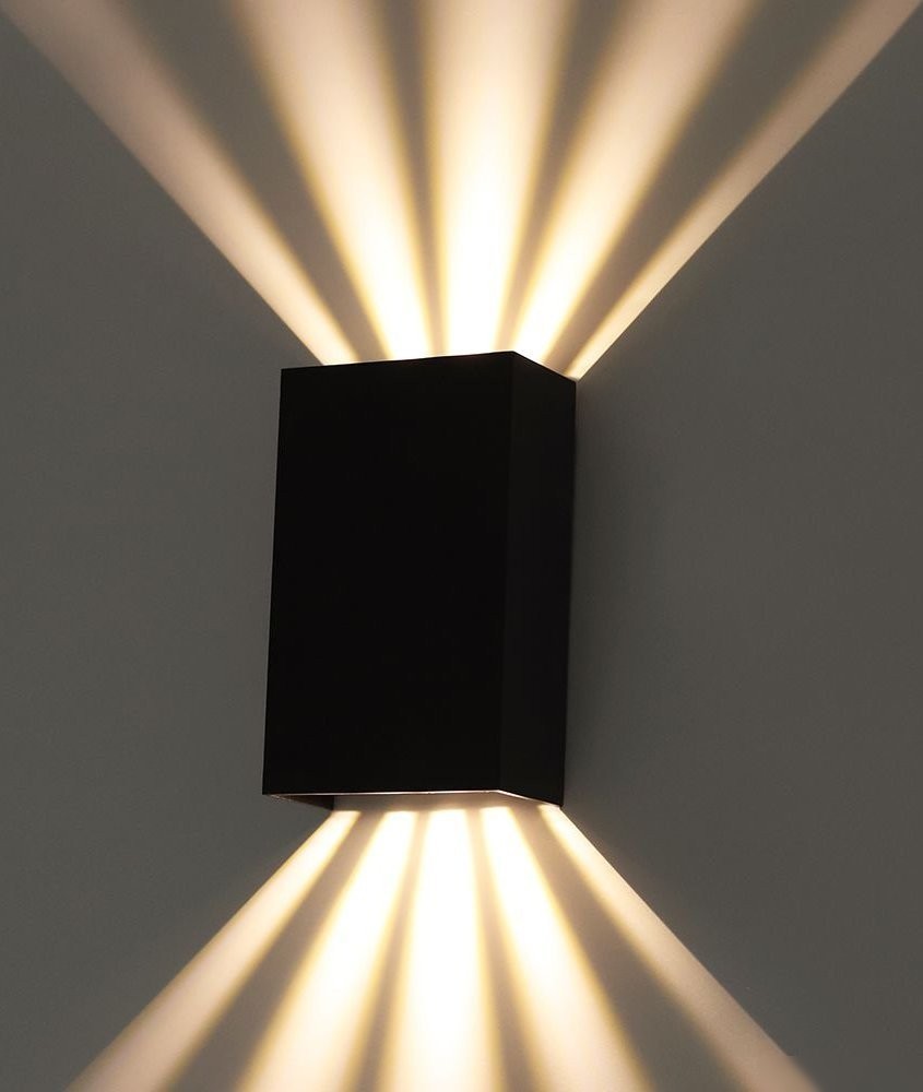 Уличный настенный светильник Arte Lamp Algol A5640AL-2BK