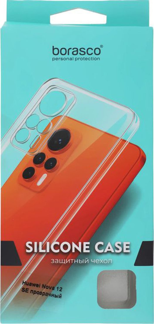 Чехол для телефона BoraSCO Silicone Case для Huawei Nova 12 SE 73646 (прозрачный)