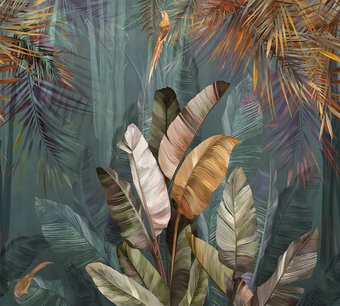 Фотообои Vimala 3D Банановые листья 2 270x300