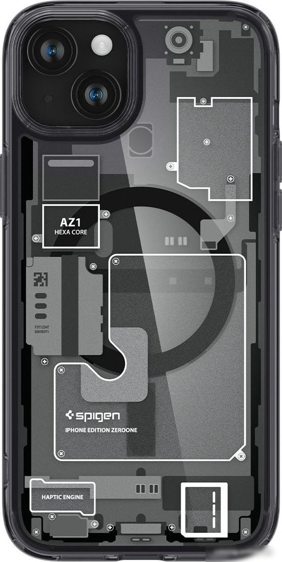 Чехол для телефона Spigen Ultra Hybrid Zero One (MagFit) для iPhone 15 ACS06806 (разноцветный)