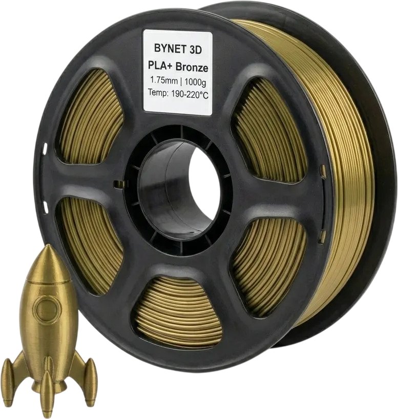 Филамент BYNET3D PLA + BN_PLA10_BZ (Bronze)