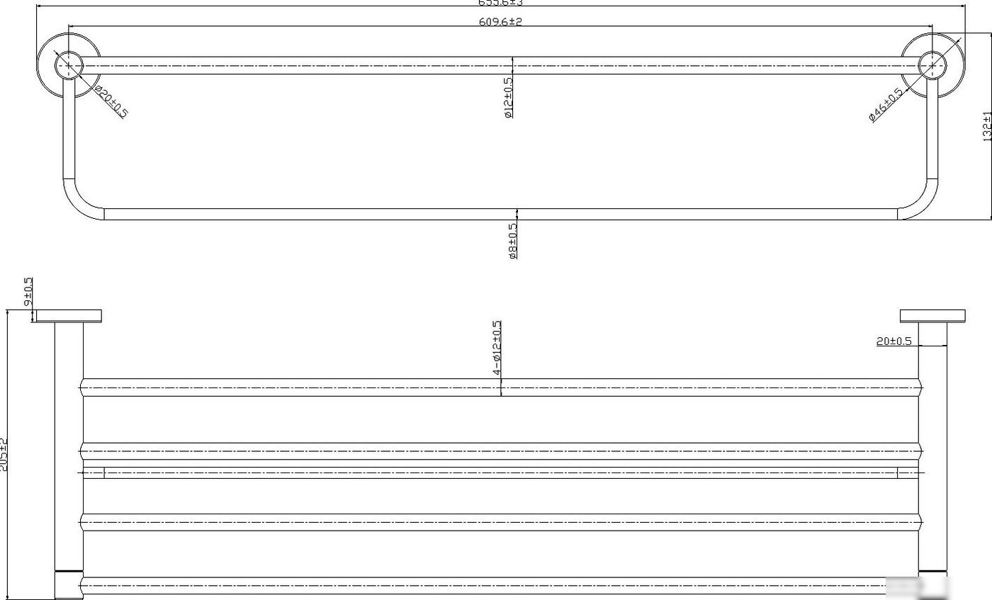 Держатель для полотенца Lauter 21TS2011 (Chrome)