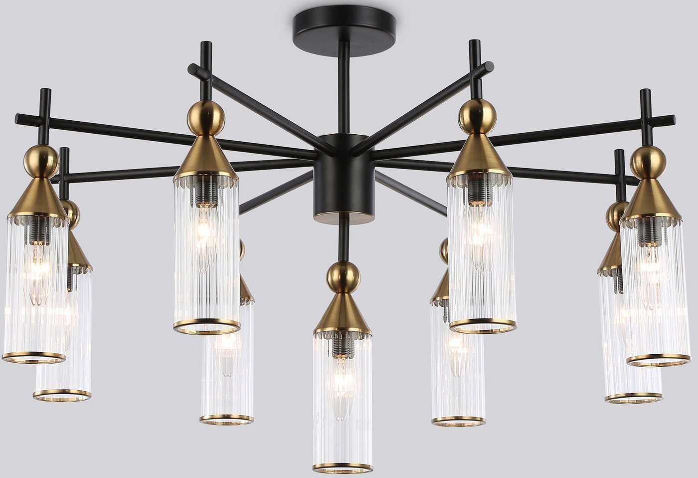 Подвесная люстра Ambrella LH55258/9 BK/BS/CL (черный/латунь/прозрачный) Подвесная люстра Ambrella LH55258/9 BK/BS/CL (черный/латунь/прозрачный)