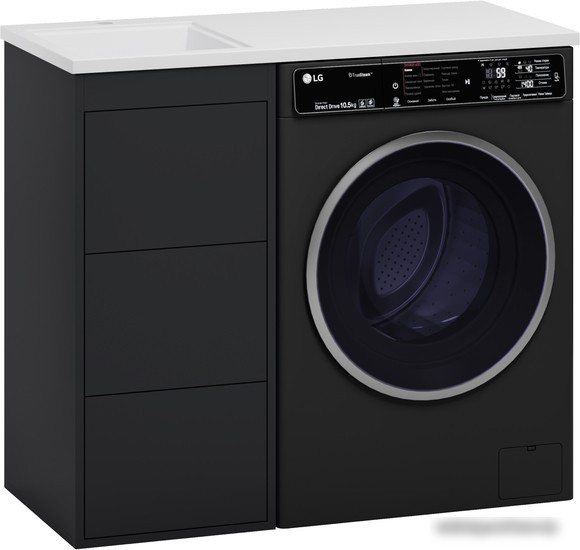 Brevita Тумба под умывальник Grafit 40 GRA-01040-013Я (левый, графит)