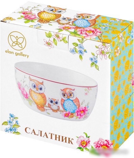 Салатник Elan Gallery Совушки 420348