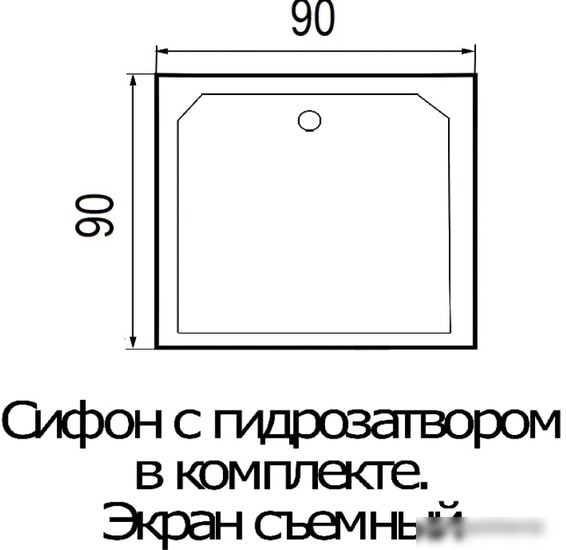 Душевая кабина River Tana 90/38
