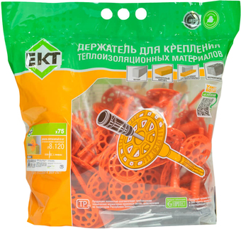 Дюбель для теплоизоляции ЕКТ B009639 (75 шт)