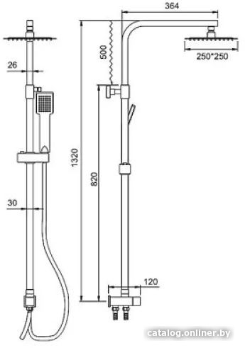 Душевая система Ledeme L72400-1