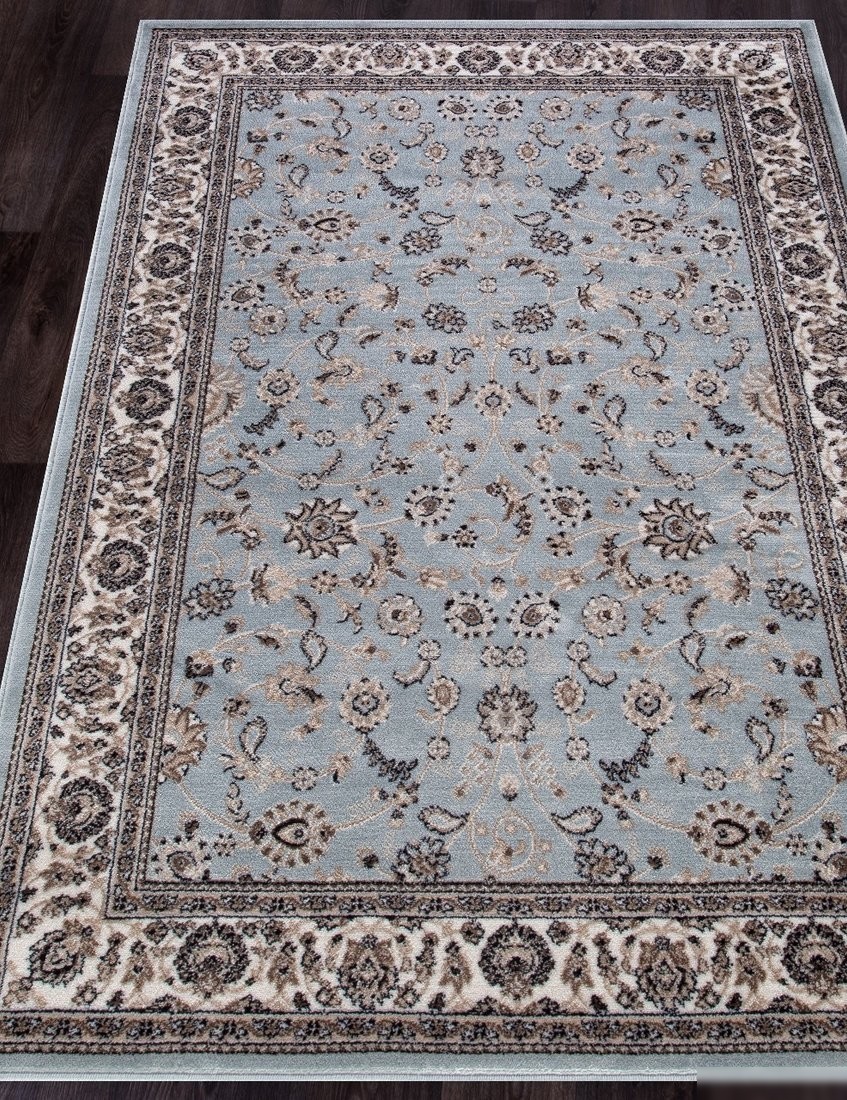 Ковер для жилой комнаты Merinos Valencia Deluxe d251-STAN-L.BLUE-BROWN (2.5x5)