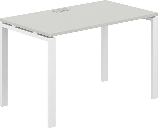 Офисный стол Norden 120х70х75 SG.204.SH.63.WH (белый/серый бархат)