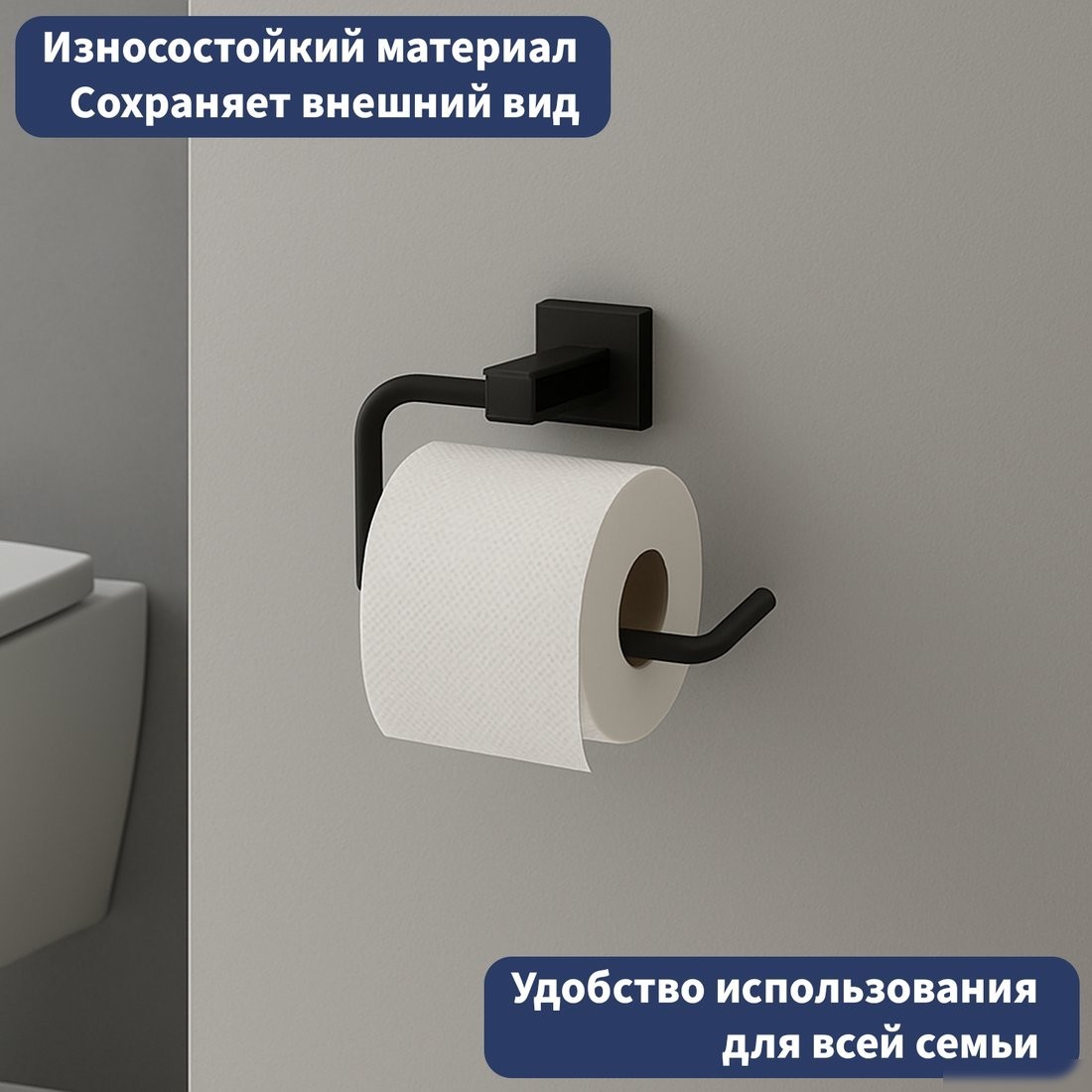 Держатель для туалетной бумаги Lauter 21SH6072 (Matt Black)