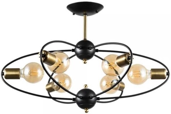 Люстра средней высоты Arte Lamp Glasgow A1963PL-6BK