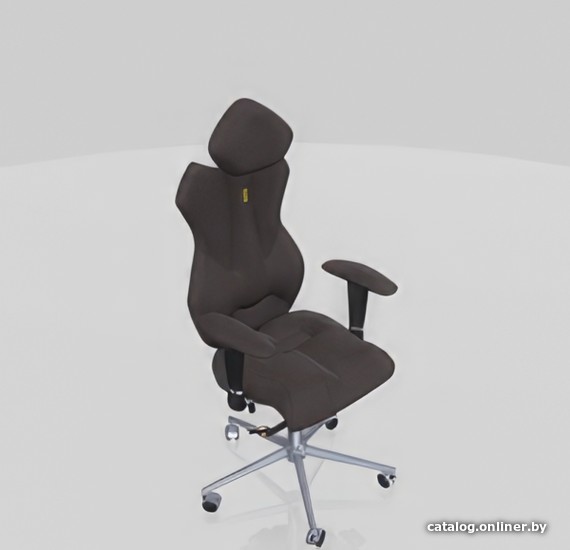Кресло Kulik System Royal (азур, серый с подголовником)