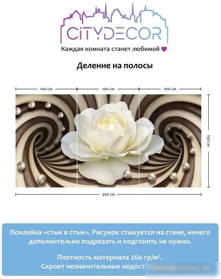 Фотообои Citydecor Абстракция 35 300x150