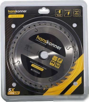 Пильный диск Hanskonner H9022-210-30-36