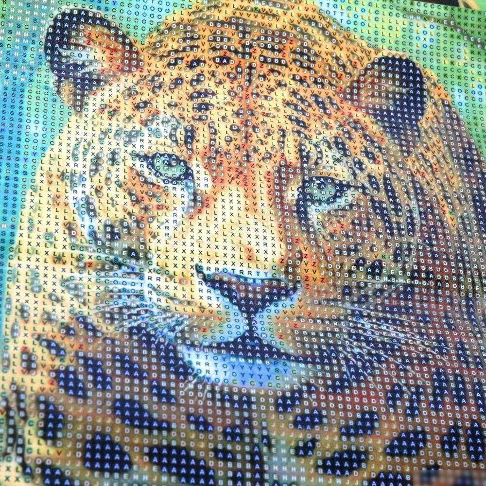 Алмазная мозаика MultiArt Леопард AMR30X40-117397