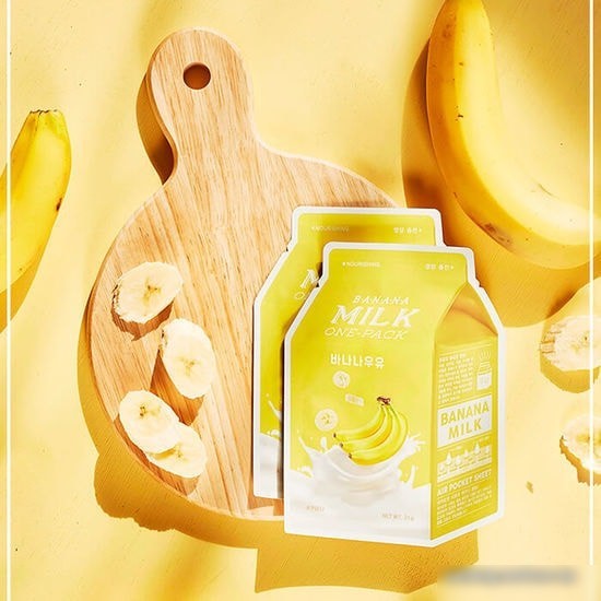 A'Pieu Тканевая маска питательная Banana Milk One-Pack (Nourishing) 21г