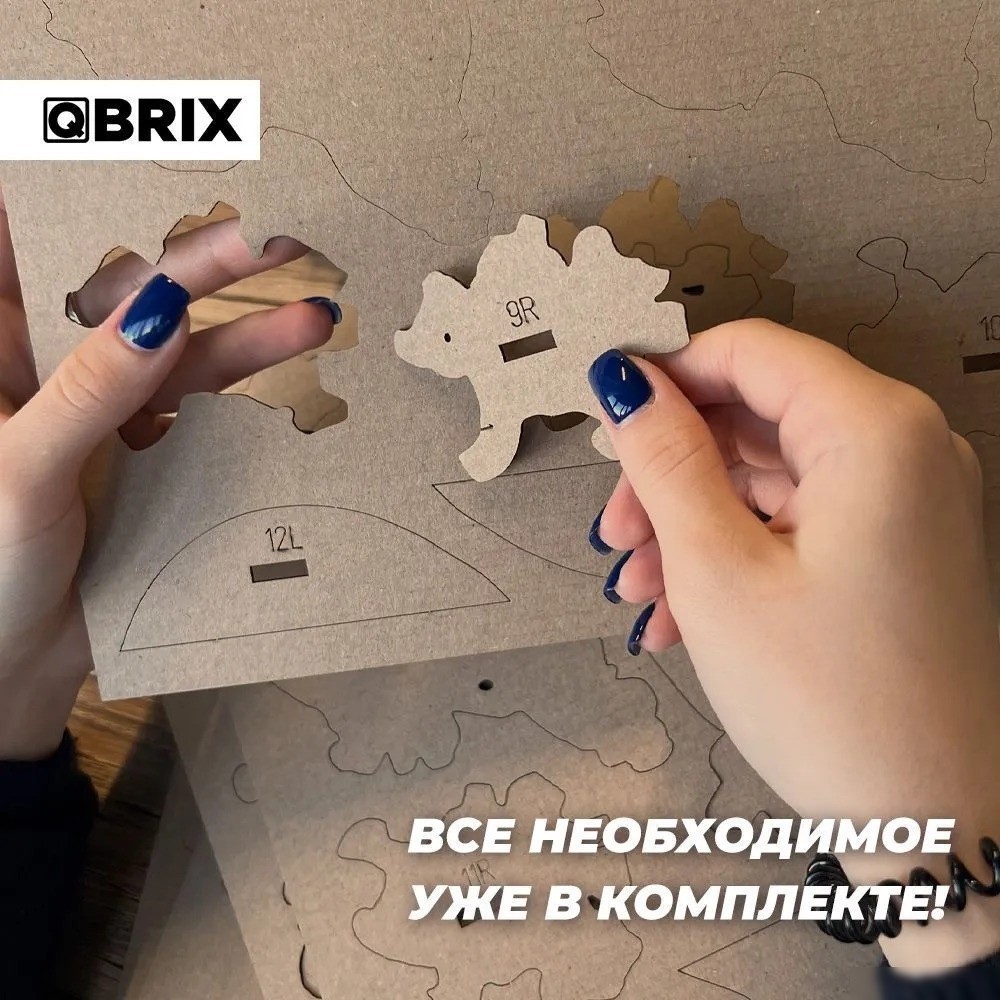 3Д-пазл QBRIX Александр Пушкин 3D 20014