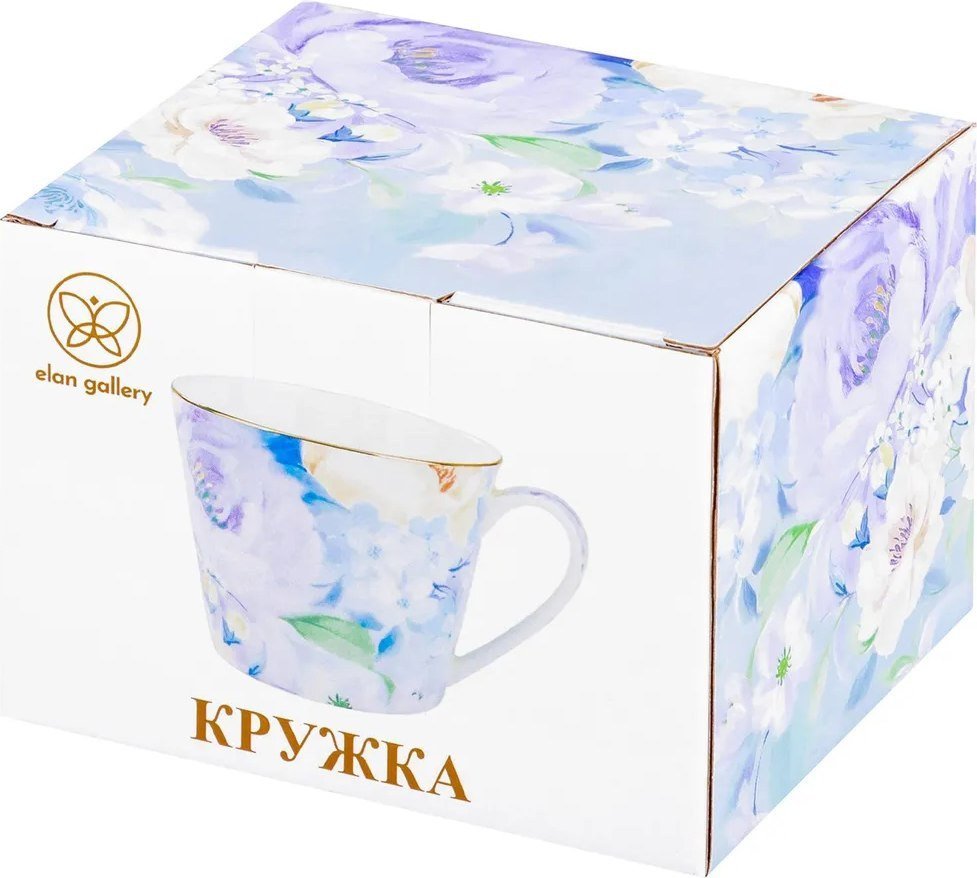 Чашка Elan Gallery Акварель 420642 (голубой/New Bone China)