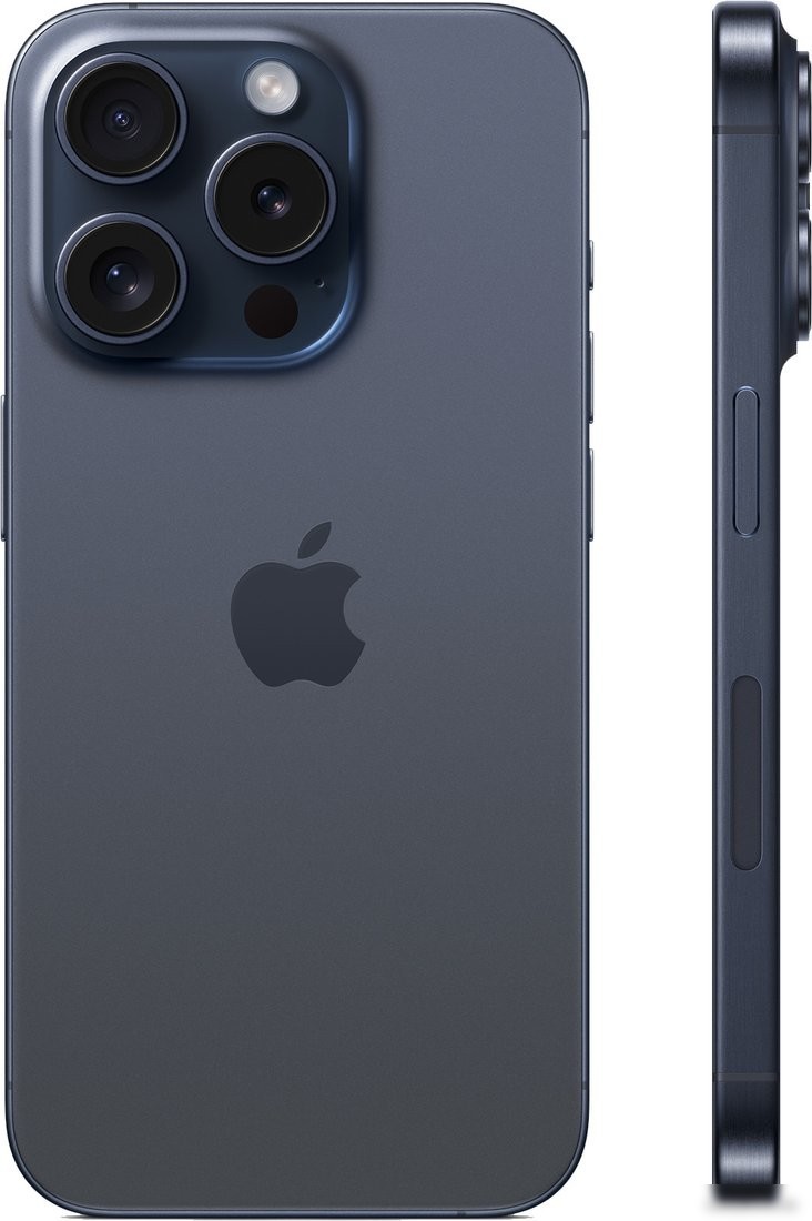 Телефон Apple iPhone 15 Pro 1TB (синий титан)