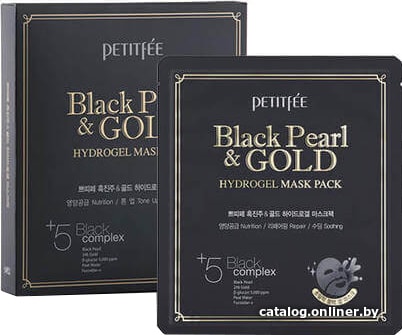 Petitfee Black Pearl & Gold Hydrogel Mask Pack 32 мл Petitfee Black Pearl & Gold Hydrogel Mask Pack 32 мл