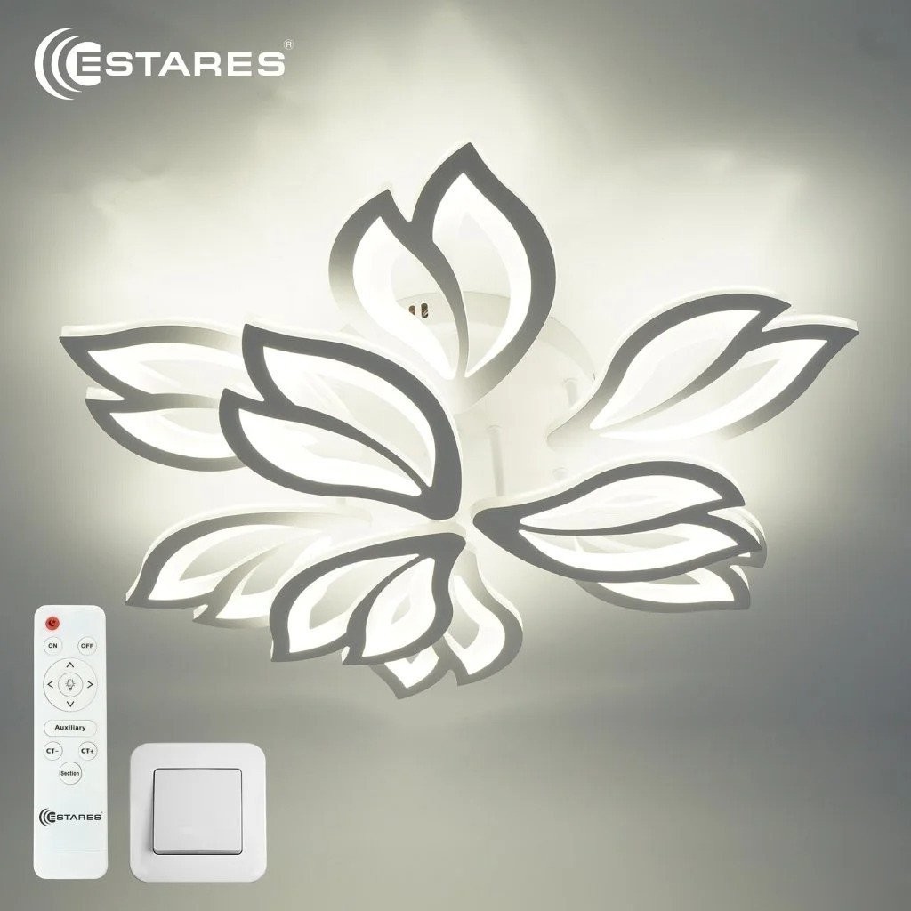 Подвесная люстра Estares Medea 120W 9F-RC-645x135-WHITE/WHITE-220-IP20